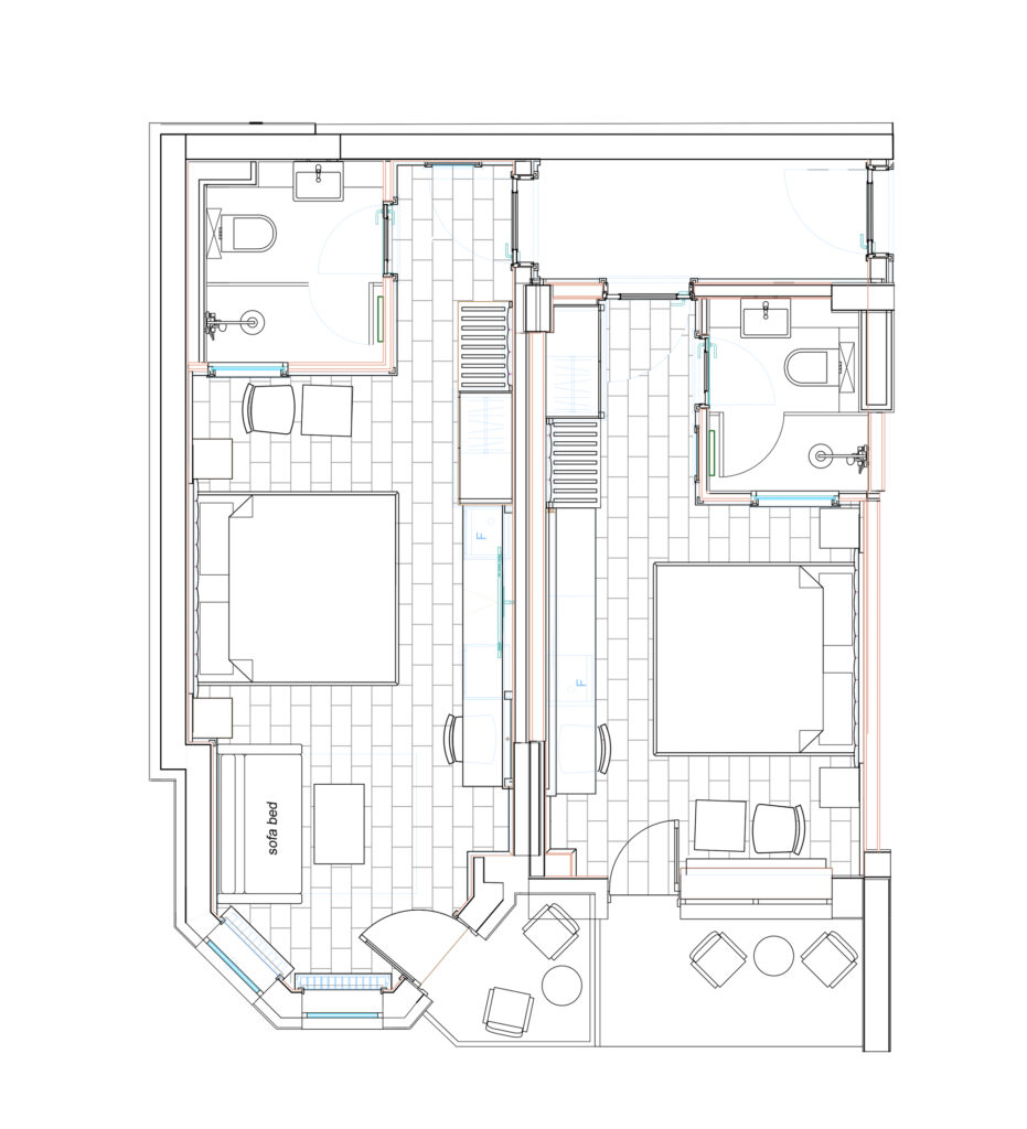 двойна стая – 1Apartment 26 BOTH ROOMS WITH DOUBLE BEDS в Alpin Arena Hotel, Боровец