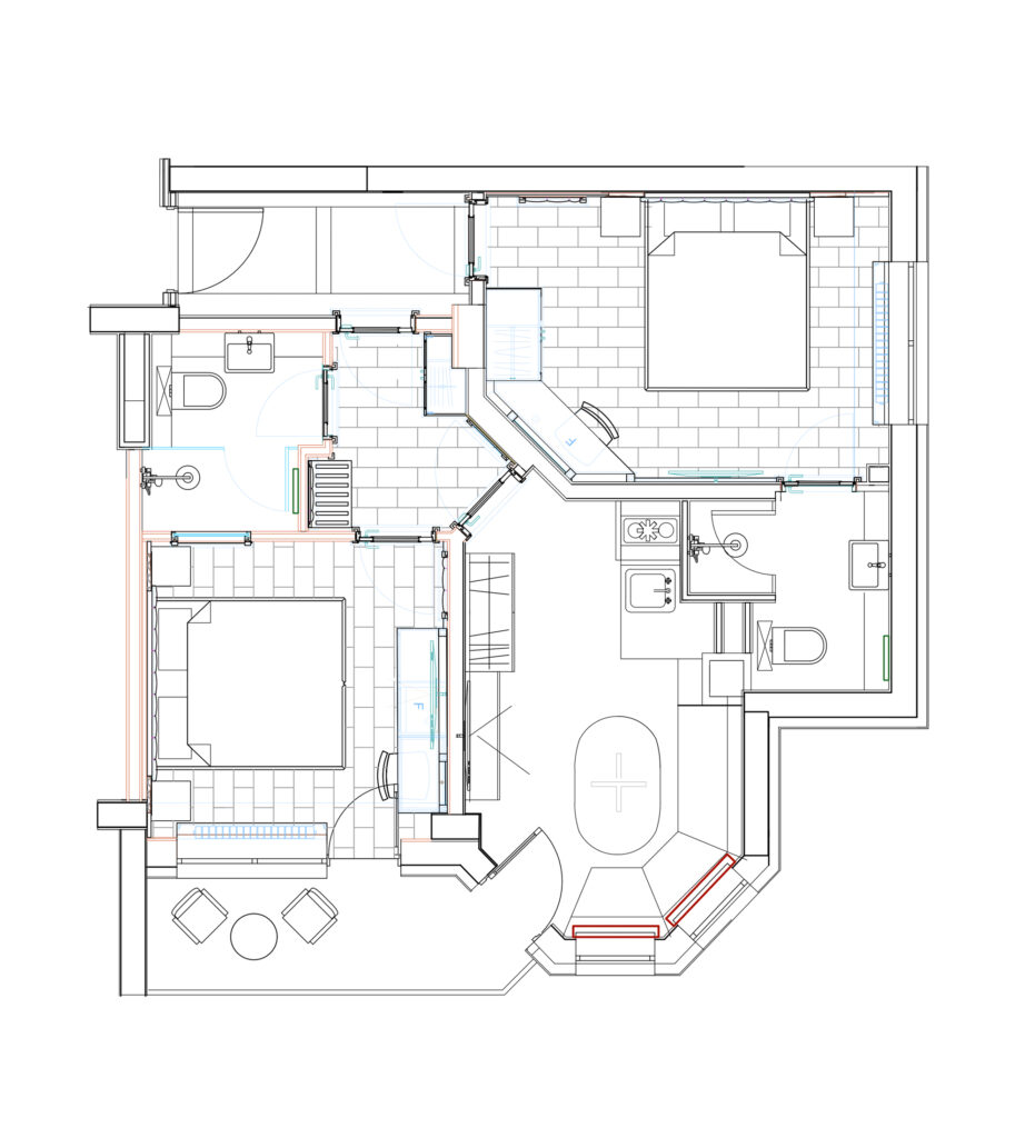 двойна стая – Apartment 21 TWO OF THE ROOMS WITH DOUBLE BEDS в Alpin Arena Hotel, Боровец