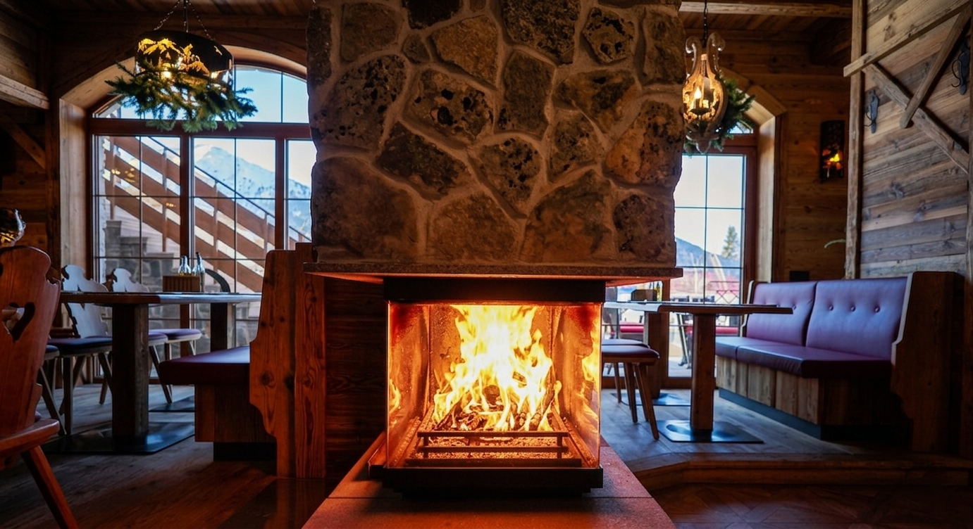 ресторант – камина в Alpin Arena Hotel, Боровец